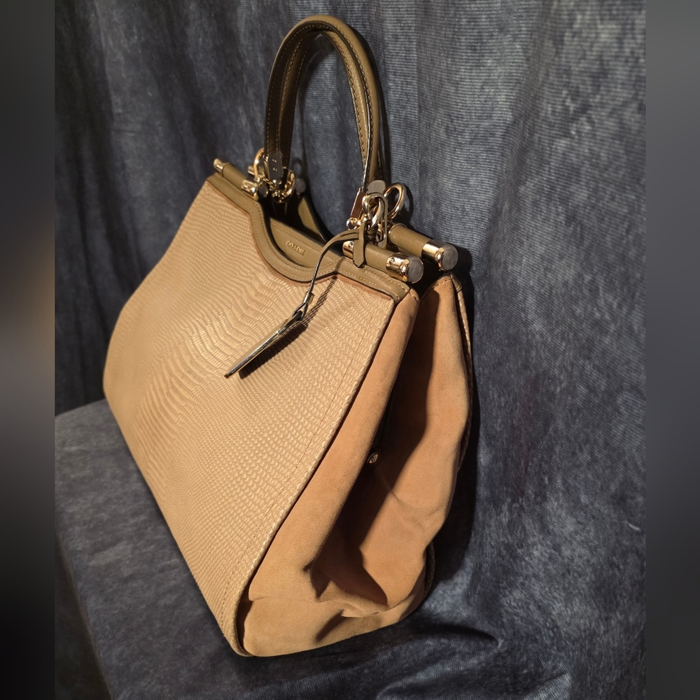 Rare Coach Madison Pinnacle Carrie Satchel And Wristlet - Picture 7 of 15